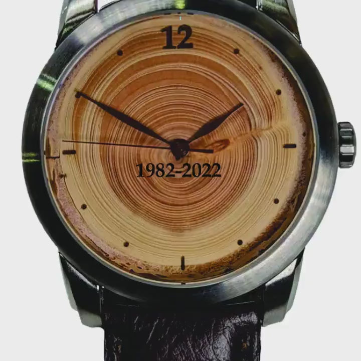 Custom Corporate Retirement Gift Watch | Retirement Gifts for Men | Retirement Present | Wood Engraved