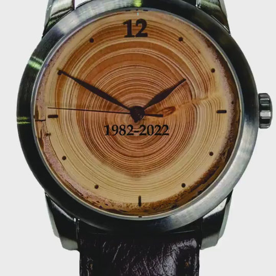 Custom Corporate Retirement Gift Watch | Retirement Gifts for Men | Retirement Present | Wood Engraved