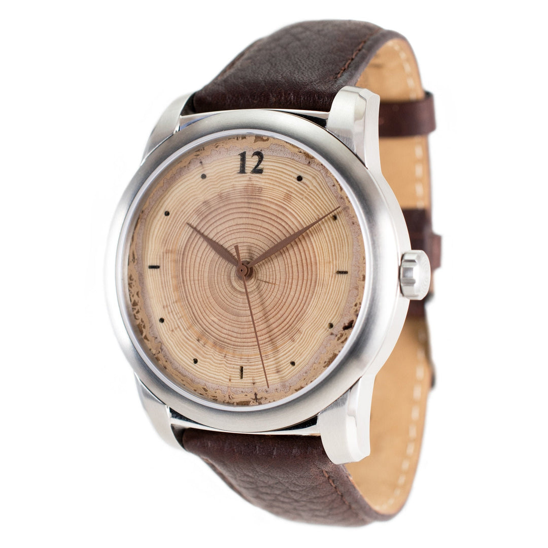 Watch Made of Tree Rings, 25th Wedding Anniversary Gift, 25th Anniversary Gift for Parents, silver Anniversary Gift, 25th birthday gift