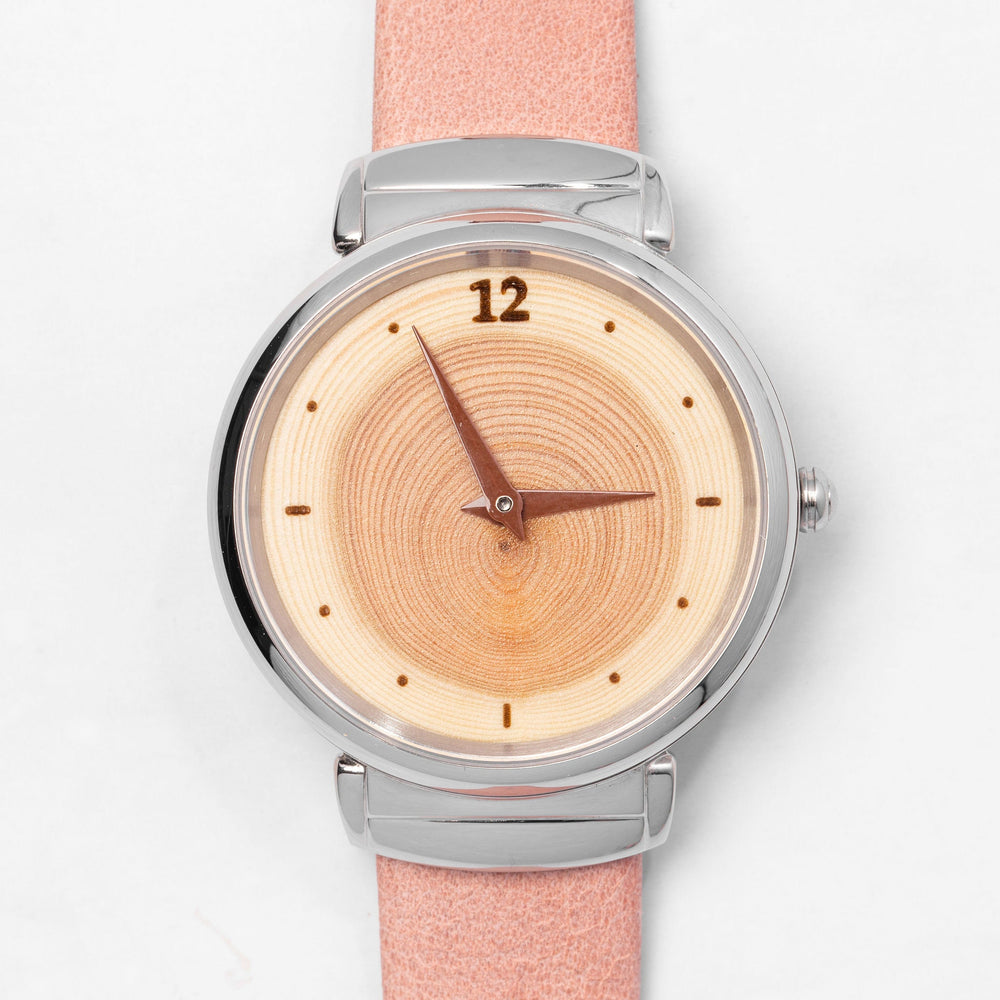 50th Birthday Gift For Her.  Wood and Steel Watch, Anniversary Gift Spouse, Engraved Watch